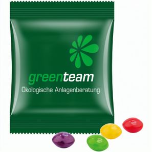 Minitüte, 10 g, kompostierbare Folie weiß, Skittles Fruits Kaubonbons