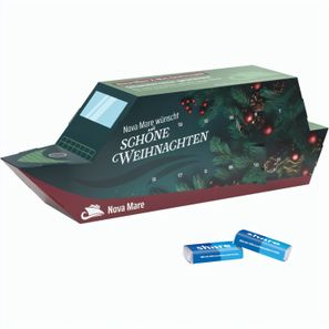 Adventskalender Schiff, share Schokotäfelchen