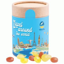 Produktabbildung Papierdose Eco Maxi, Mini Bonbons Fruchtmix Papierdose Eco Maxi, Mini Bonbons Fruchtmix