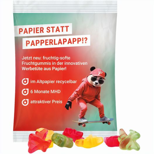 Maxitüte, recyclingfähiges Papier weiß, Trolli Flugzeuge (Bild 1)