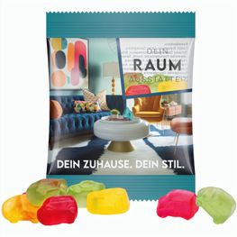 Minitüte,10 g, Folie transparent, Trolli Fruchtgummi Auto-Mischung