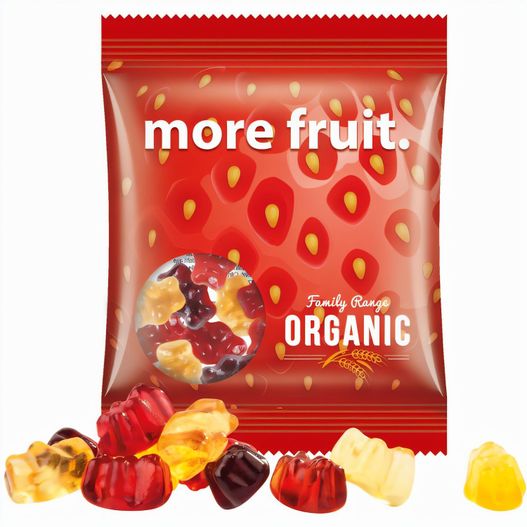 Produktabbildung Minitüte,15 g, Folie transparent, Trolli Fruchtgummibären, 30% Fruchtsaftqualität Minitüte,15 g, Folie transparent, Trolli Fruchtgummibären, 30% Fruchtsaftqualität (Bild 1)