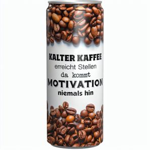Getränkedose 250  ml Eiskaffee, Sleeve-Folie transparent
