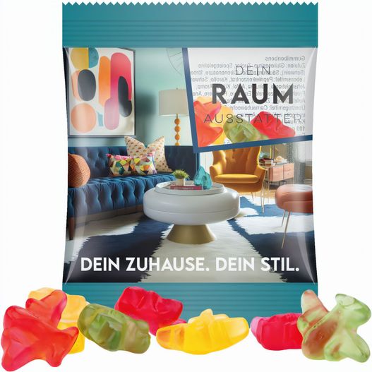 Minitüte,10 g, Folie transparent, Trolli Fruchtgummi Flugzeuge (Bild 1)