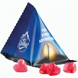 Produktabbildung Fruchtgummi Tetraeder, Folie weiß, Trolli Fruchtgummi Herz rot Fruchtgummi Tetraeder, Folie weiß, Trolli Fruchtgummi Herz rot