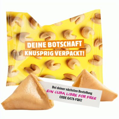 Produktabbildung Glückskeks Folie, weiß Glückskeks Folie, weiß