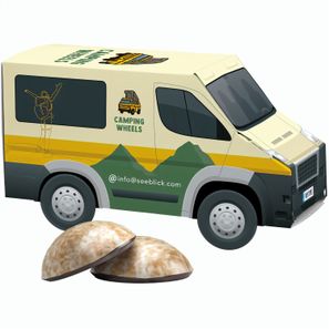 3D-Präsent Transporter, WEISS 4er Lebkuchen Mini
