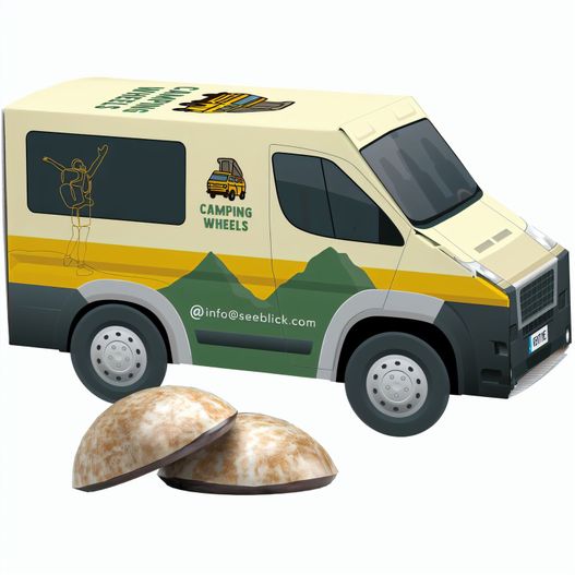 3D-Präsent Transporter, WEISS 4er Lebkuchen Mini (Bild 1)