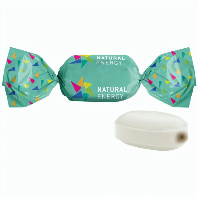 Schoko-Minz Bonbon im weißen, kompostierbaren Wickler