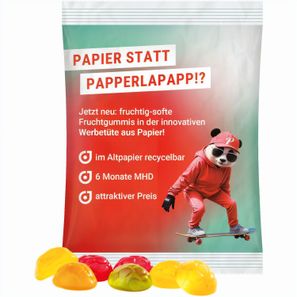 Maxitüte, recyclingfähiges Papier weiß, Trolli Fußbälle