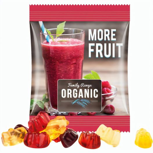 Produktabbildung Minitüte,10 g, Folie weiß, Trolli Fruchtgummibären, 30% Fruchtsaftqualität Minitüte,10 g, Folie weiß, Trolli Fruchtgummibären, 30% Fruchtsaftqualität (Bild 1)