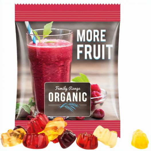 Minitüte,10 g, Folie weiß, Trolli Fruchtgummibären, 30% Fruchtsaftqualität (Bild 1)