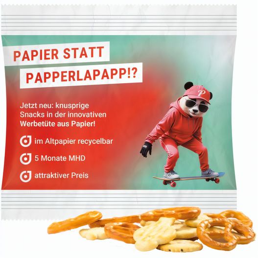 Snack Miditüte, Knabbermix, recyclingfähiges Papier (Bild 1)