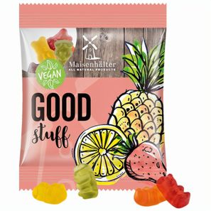 Minitüte,12 g, Folie transparent, Trolli Vegane Gummibärchen, 14% Fruchtsaft