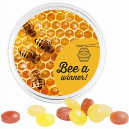 Produktabbildung Midi Dose, weiß, Mini Bonbons Fruchtmix Midi Dose, weiß, Mini Bonbons Fruchtmix