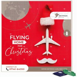 Adventskalender quadratisch, Blister kompostierbar, Ritter SPORT mini