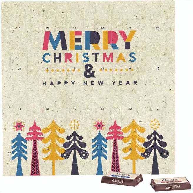 Täfelchen Adventskalender Graspapier, Sarotti Täfelchen