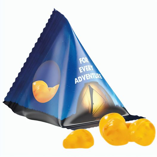 Fruchtgummi Tetraeder, Folie transparent, Trolli Vitamin Fruchtgummi (Bild 1)