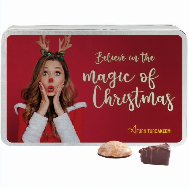 Geschenkdose aus Metall, Haeberlein-Metzger Lebkuchen-Mischung