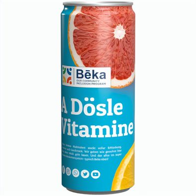 Getränkedose 250 ml Isodrink Light, Sleeve-Folie weiß