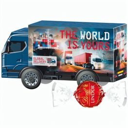 Produktabbildung 3D-Präsent LKW, Lindt LINDOR Milchkugeln 3D-Präsent LKW, Lindt LINDOR Milchkugeln