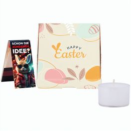 Klappbox S, Teelichter & Streichhölzer Ostern