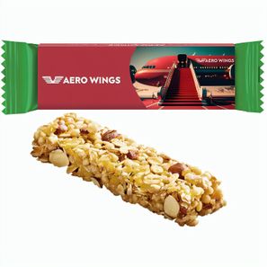 Corny Müsliriegel in Werbeschuber, Nussig