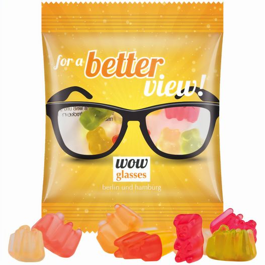 Produktabbildung Minitüte, 7 g, Folie transparent, Basic Bärchen mini Minitüte, 7 g, Folie transparent, Basic Bärchen mini (Bild 1)