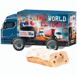 Produktabbildung 3D-Präsent LKW, Mini Christstollen 3D-Präsent LKW, Mini Christstollen
