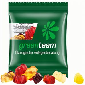 Minitüte,10 g, kompostierbare Folie transparent, Trolli Fruchtgummibären, 30% Fruchtsaftqualität Exquisit