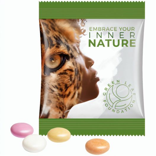 Minitüte, 8 g, Folie weiß, Mentos Kaudragee Fruit (Bild 1)