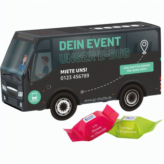 Produktabbildung 3D-Präsent Bus, Ritter SPORT Schokowürfel 3D-Präsent Bus, Ritter SPORT Schokowürfel (Bild 1)