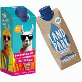 Produktabbildung Drink Pack Landpark Mineralwasser naturelle in Werbeverpackung Drink Pack Landpark Mineralwasser naturelle in Werbeverpackung