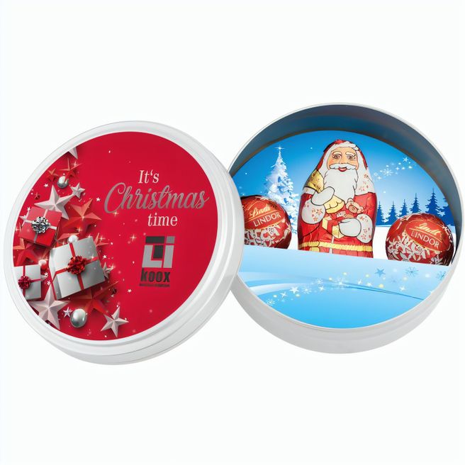 Weihnachtsdose weiß, Lindt Mischung