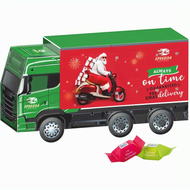 Produktabbildung Adventskalender LKW, Ritter SPORT Schokowürfel Adventskalender LKW, Ritter SPORT Schokowürfel