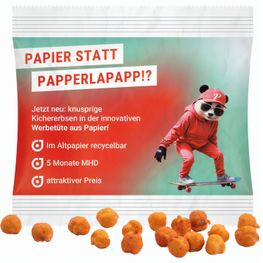 Produktabbildung Snack Miditüte, Kichererbsen Paprika, recyclingfähigem Papier Snack Miditüte, Kichererbsen Paprika, recyclingfähigem Papier