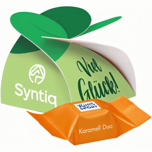 Kleines Präsent, Ritter SPORT Schokowürfel Karamell Dou (Bild 1)