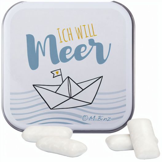 Dose Quadratisch, KoRo Menthol Kaugummi (Bild 1)