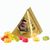 Fruchtgummi Tetraeder, Papierfolie weiß, Trolli Premium Bärchen, (Bild 1)