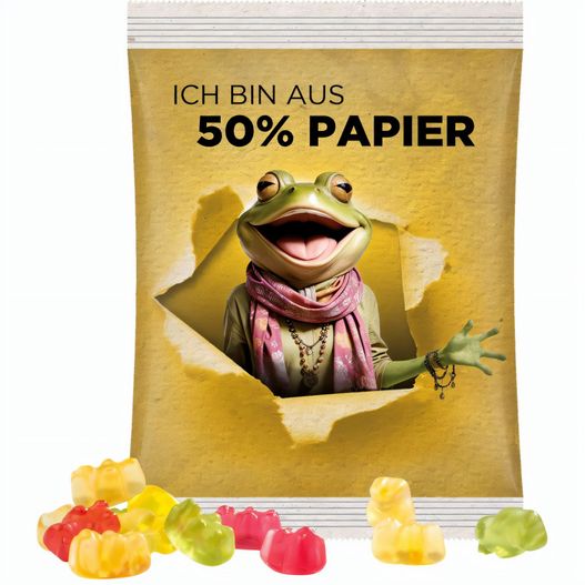 Maxitüte, Folie mit ca. 50% Papieranteil, weiß, Trolli Premium Bärchen (Bild 1)