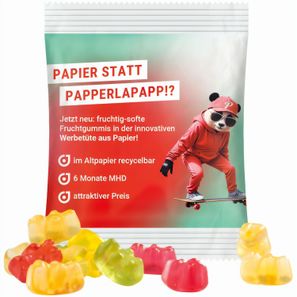 Minitüte, 10 g, recyclingfähiges Papier weiß, Trolli Premium Bärchen,
