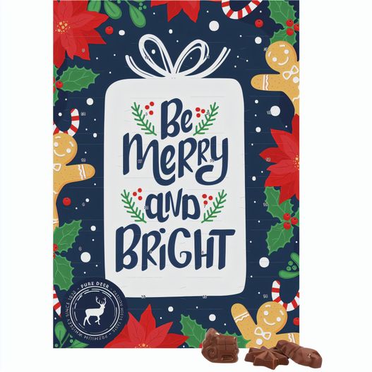 Produktabbildung Classic Wand Adventskalender, Hochformat, Blister gefüllt mit Friedel Vollmilch-Schokotäfelchen Classic Wand Adventskalender, Hochformat, Blister gefüllt mit Friedel Vollmilch-Schokotäfelchen (Bild 1)