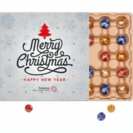 Minikugel Adventskalender ECO, Papierblister, LINDOR Lindt Mini Kugeln