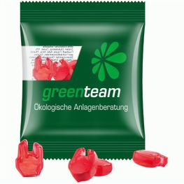 Minitüte Sonderform, 15 g, Folie kompostierbar transparent, Trolli Fruchtgummi