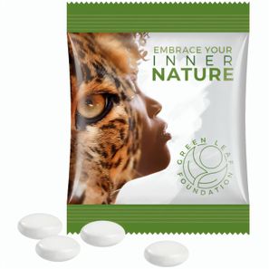 Minitüte, 8 g, Folie weiß, Mentos Kaudragee Mint