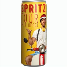Getränkedose 250ml Apfelschorle, Sleeve-Folie weiß