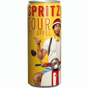 Getränkedose 250ml Apfelschorle, Sleeve-Folie weiß