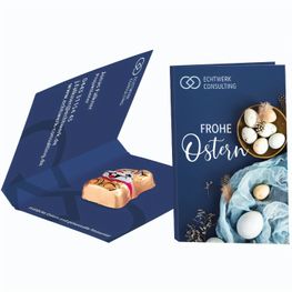 Produktabbildung Werbekarte Visitenkartenformat, Riegelein Schokoladen Mini-Osterhase Werbekarte Visitenkartenformat, Riegelein Schokoladen Mini-Osterhase