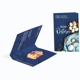 Werbekarte Visitenkartenformat, Riegelein Schokoladen Mini-Osterhase