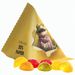 Fruchtgummi Tetraeder, Folie mit ca. 50% Papieranteil, weiß, Trolli Fruchtgummi Fußbälle